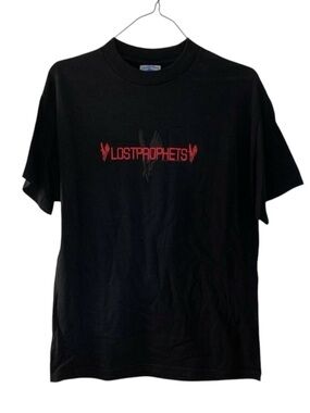 Lostprophets Scarlet Vintage 2002 Band T Shirt Black Crewneck 2000s